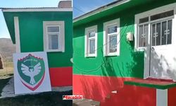 Burası Diyarbakır değil! Evini Amedspor’un renklerine boyadı