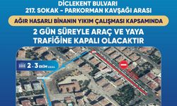 Diyarbakır’da bir cadde 2 gün boyunca trafiğe kapatılacak!