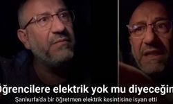 Şanlıurfa’daki bir öğretmenden elektrik kesintisine tepki!