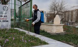 Diyarbakır’daki mezarlıklarda bayram hazırlığı