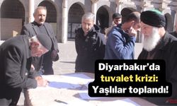 Diyarbakır’da tuvalet krizi: Yaşlılar toplandı!