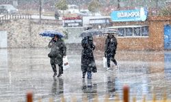 Erzurum’da Mayıs'ta kar yağdı