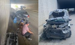 Elazığ - Diyarbakır yolunda 2 otomobil çarpıştı: Yaralılar var