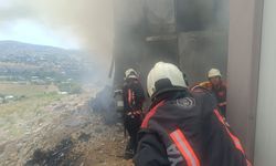 Malatya’da işçi konteynerinde yangın çıktı!