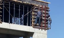 Adıyaman’da inşaat işçileri canlarını hiçe sayıyor: Öyle çalışıyor!