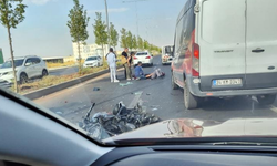 Diyarbakır'da otomobil ile motosiklet çarpıştı!