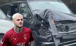 Galatasaray'da bir günde ikinci şok: Icardi'nin aracı kaza yaptı!