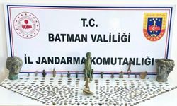 Batman’da evde yakalandı: Sikkeler, büstler ve heykel…