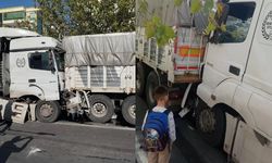 Diyarbakır'da facianın eşiğinden dönüldü: Freni patlayan TIR başka bir TIR'a çarptı