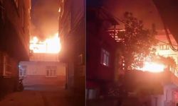 Diyarbakır’da korkutan yangın: 2 katlı ev yandı