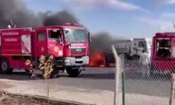 Diyarbakır'da seyir halindeki kamyon yandı!