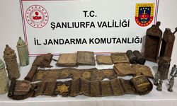 Urfa’da tarihi eser operasyonu: Heykel, kitabe ve tablolar...
