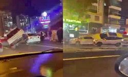 Diyarbakır’da ilginç kaza: Aracın üzerine çıktı!