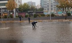 Diyarbakır DİSKİ, yağışa karşı sahada