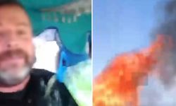 Belediye önünde kendini yaktı