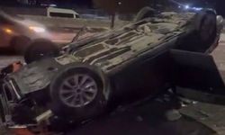 Diyarbakır’da buzlanma kaza getirdi: Araç takla attı, yaralı var