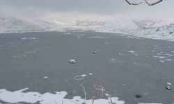 Diyarbakır sınırında 'sibirya' soğuğu: Baraj tamamen dondu!