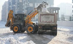Diyarbakır’da tonlarca kar şehir dışına taşınıyor!