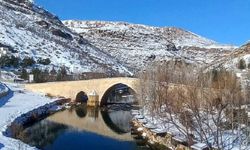 Diyarbakır’da 847 yıllık tarihi köprü: Beyazlara büründü