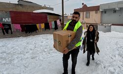 Diyarbakır Büyükşehir yardım kolisi dağıttı