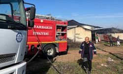 Diyarbakır'da plastik fabrikasında korkutan yangın!