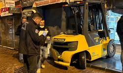 Hırsızlık yapmaya forkliftle gidip eşekle döndü: Böylesi görülmedi!
