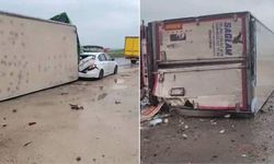 Diyarbakır’da TIR otomobili biçti: Yaralılar var