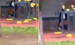 Parkta uygunsuz hareketler sergilediler: Tepki geldi