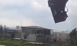 Diyarbakır "Teksas"ı aratmadı: Gökyüzünden gelen tehlike kamerada!