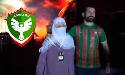 Amedsporlu futbolcu sahneye annesiyle çıktı, Önder'i unutmadı!