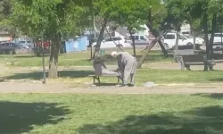 Diyarbakır'da yaşlıların parktaki görüntüsü beğeni aldı!