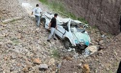 Siverek Diyarbakır yolunda kaza: Metrelerce yükseklikten ölüme gitti!