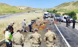 Diyarbakır’da meyve ve sebzeler yola saçıldı: O yol trafiğe kapatıldı!