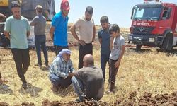 Diyarbakır'da biçerdöveri yandı: Köylüler Yozgatlı çiftçi için para topladı