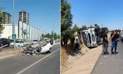 Diyarbakır’da otomobil ve TIR kazası: Yaralılar var