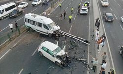 Diyarbakır'da zincirleme trafik kazası : 3 yaralı