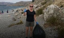 Almanya’dan geldi, Van Gölü’nde çevre temizliği yaptı