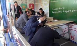 Diyarbakır’da ilginç anlar: Deprem provasında depreme yakaladılar!