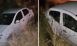 Diyarbakır'da araç yoldan çıkıp takla attı