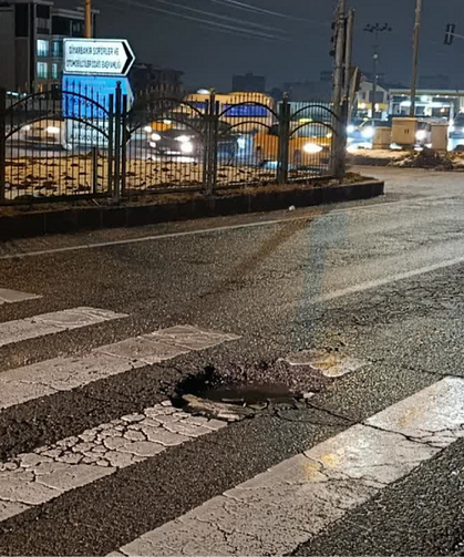 Diyarbakır’da "çukur" kabusu: Bir sürücü isyan etti!
