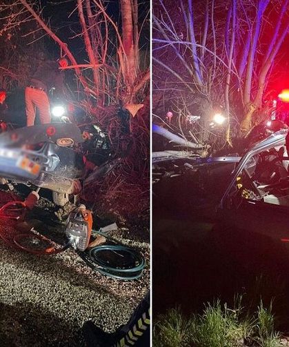 Kontrolden çıkan araç ağaca çarptı: 3 kişi hayatını kaybetti