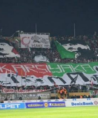 Karşıyaka taraftarları Amedspor taraftarını kovdu!