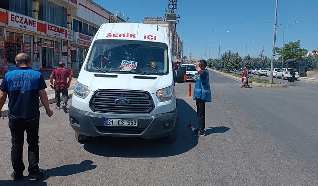 Diyarbakır’ın bir ilçesinde toplu taşıma araçlarına denetim