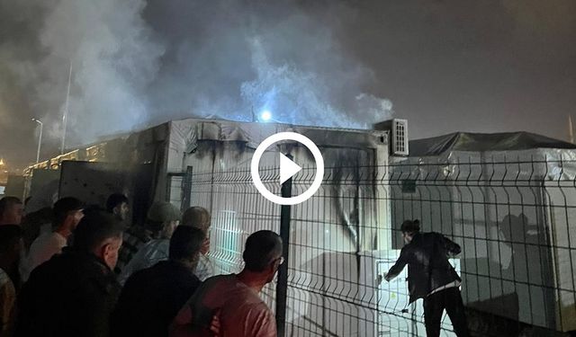 Diyarbakır’da ‘Konteyner Kent’te yangın!