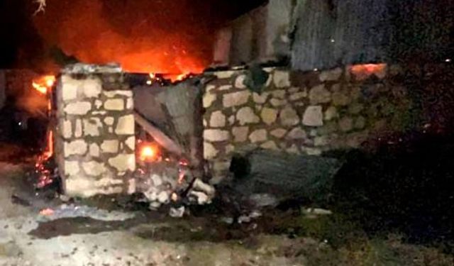 Tunceli Çemişgezek'te yangın çıktı