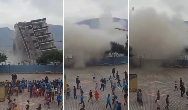 Hasarlı binada yıkım yapıldı: Öğrencilerin canı hiçe sayıldı