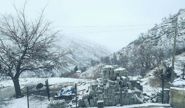 Diyarbakır’ın o ilçesine kar yağdı!