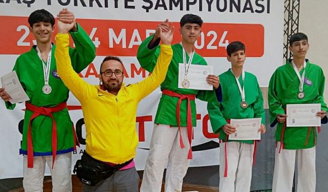 Altın madalyayı Diyarbakır’a getirdiler! Hedef dünya şampiyonluğu