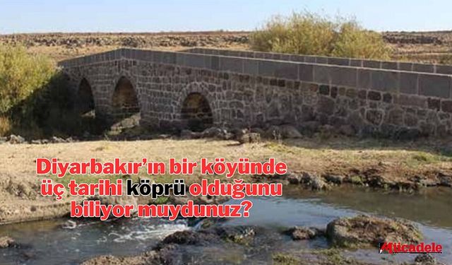 Diyarbakır’ın bir köyünde üç tarihi köprü olduğunu biliyor muydunuz?