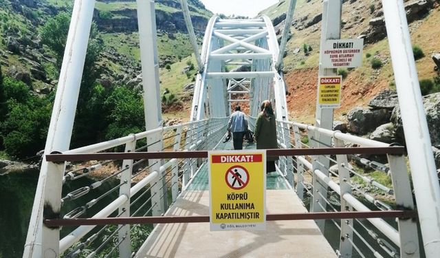 Diyarbakır’daki cam köprü yaya geçişine kapatıldı